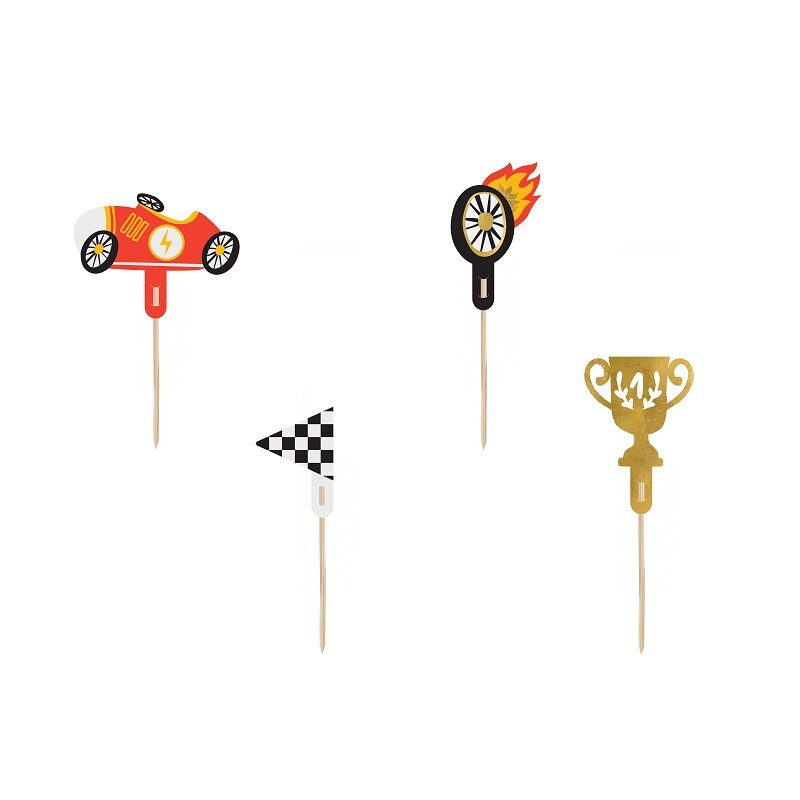 Racer Car - Cake Toppers 4-pack