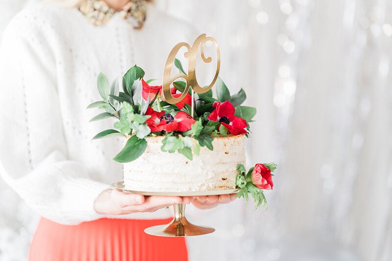 Tårtdekoration Guld - 60 år