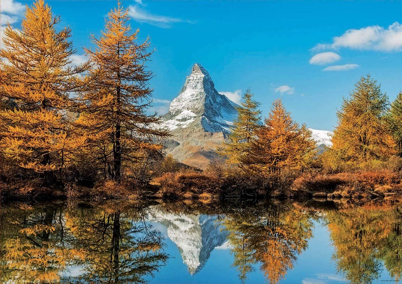 Educa Pussel - Matterhorn Mountain vid höst 1000 bitar