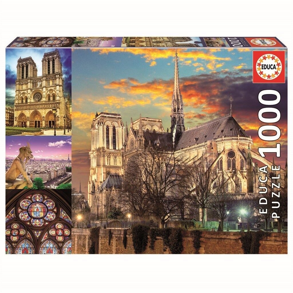 Educa Pussel, Kollage av Notre Dame 1000 bitar