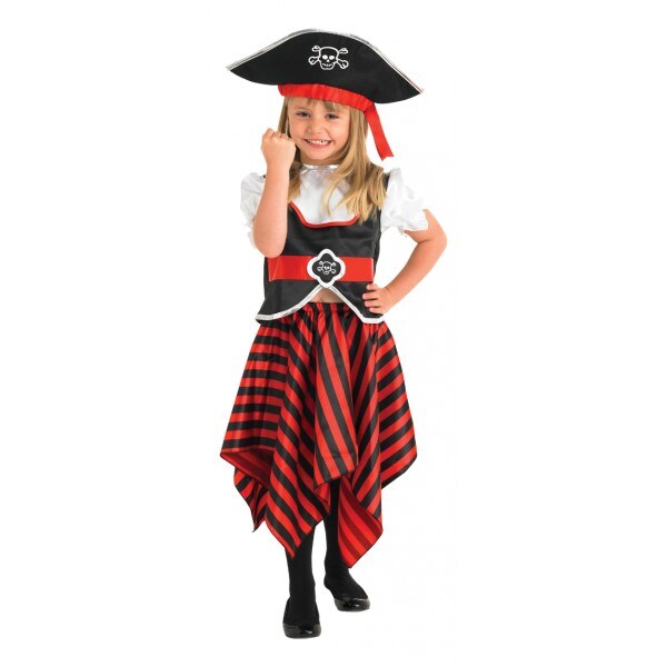 Pirattjej, Maskeraddräkt med hatt Barn