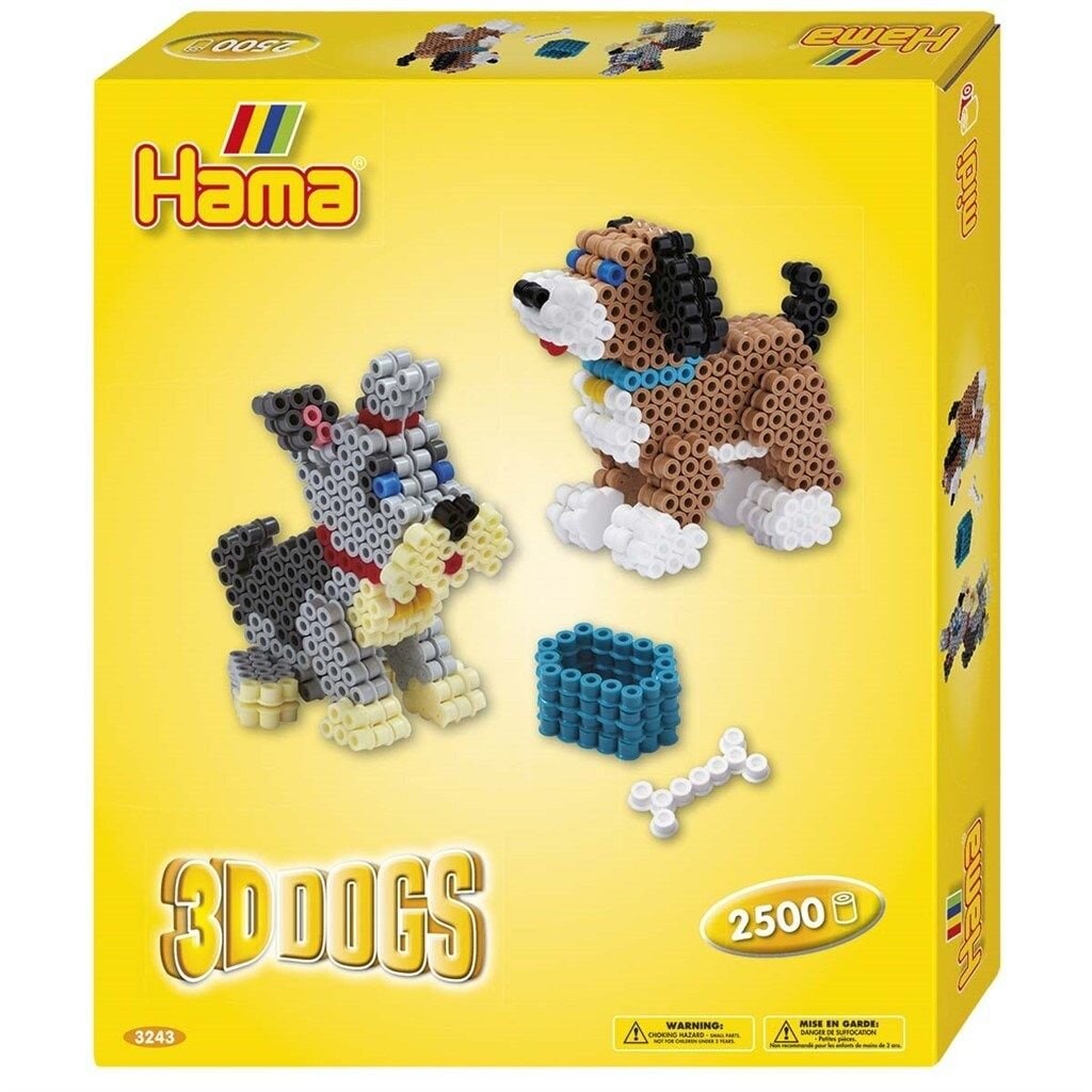 Hama, 3D Hundar pärlset 2500 bitar