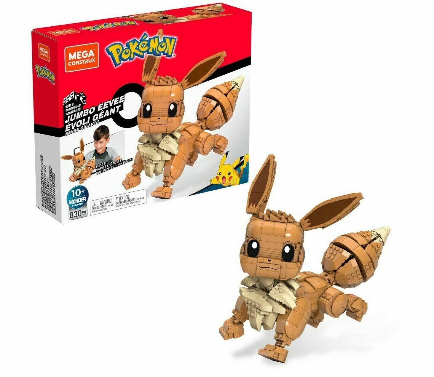 Pokémon - Mega Bloks Construction Set Jumbo Eevee 29 cm