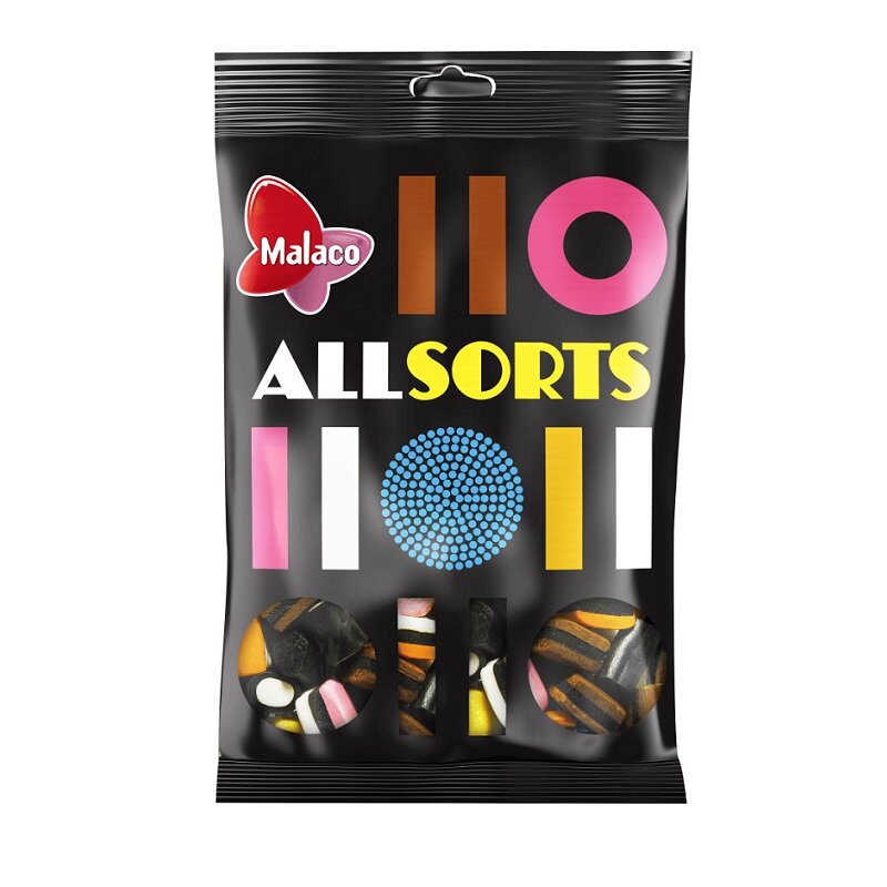 Allsorts Engelsk Lakritskonfekt 400 gram