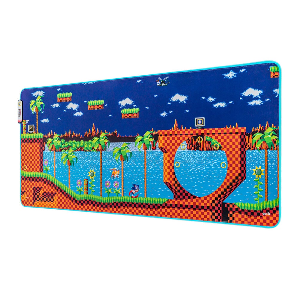 Sonic the Hedgehog - Gaming Musmatta XL, LED-ljus 40 x 90 cm