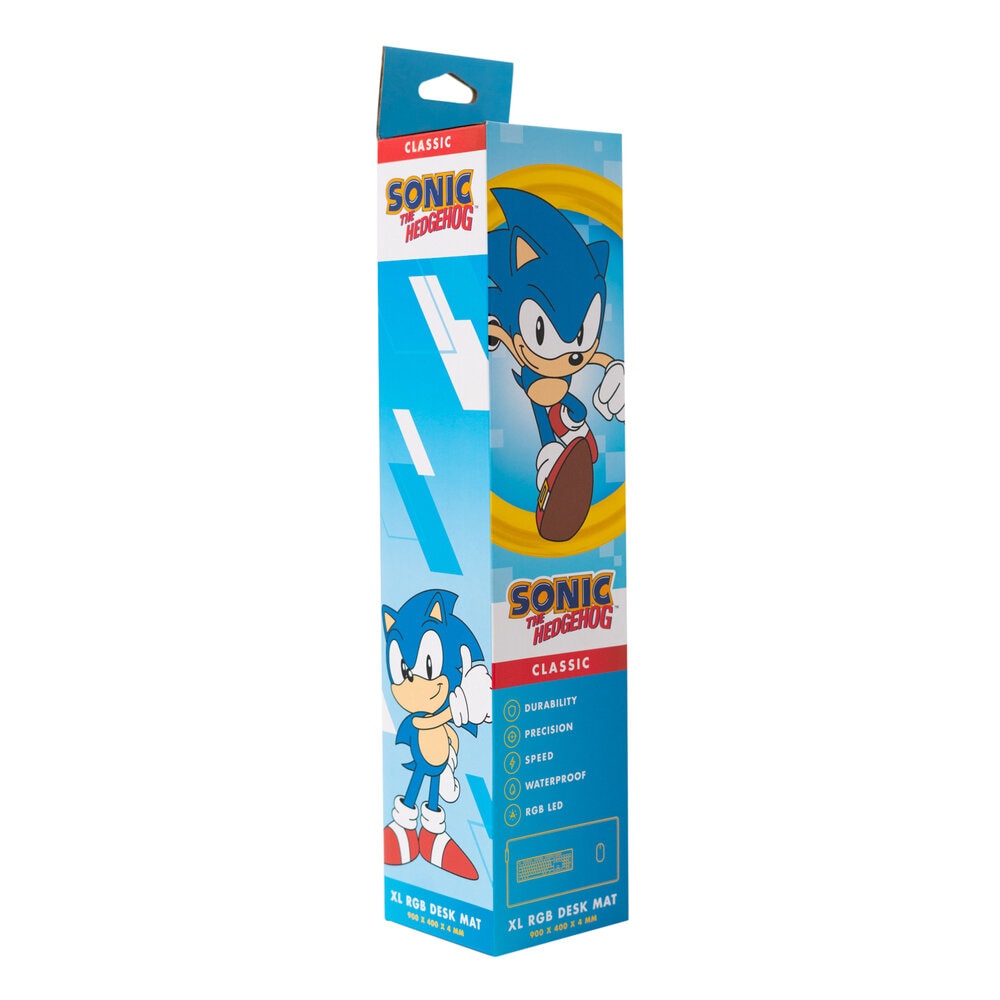 Sonic the Hedgehog - Gaming Musmatta XL, LED-ljus 40 x 90 cm