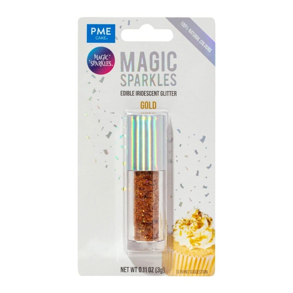 PME Ätbara Glitterflingor, guld