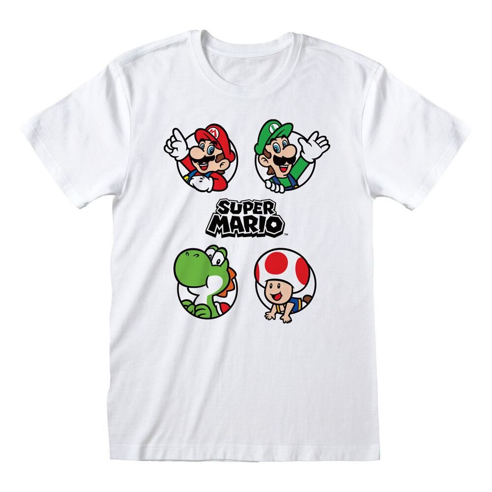 Super Mario, T-Shirt Circles Small