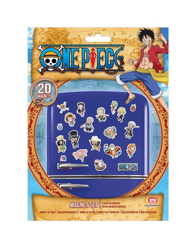 One Piece - Kylskåpsmagneter 20 st.