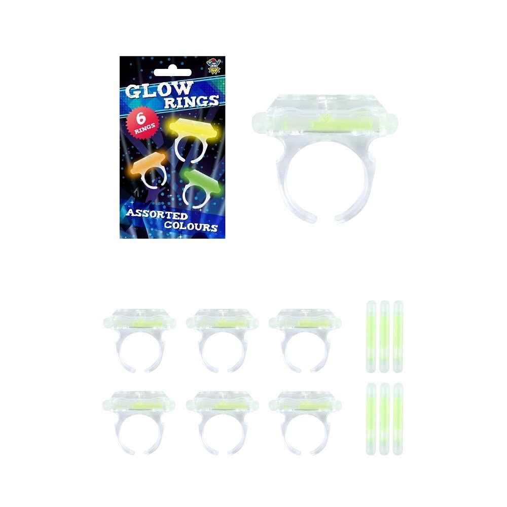 Ringar glow in the dark 6-pack