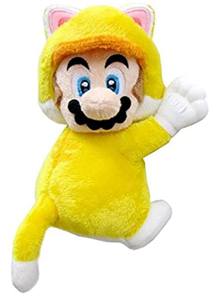 Super Mario Bros - Gosedjur Magnet Cat Mario 19 cm