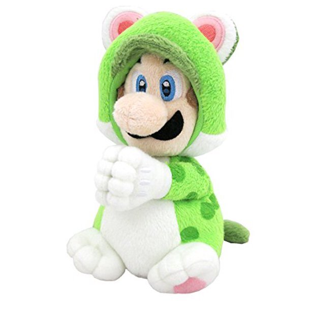 Super Mario Bros - Gosedjur Magnet Cat Luigi 19 cm