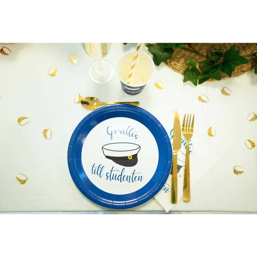 Konfetti Studentmössor Guld