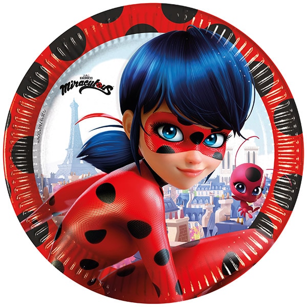 Miraculous Ladybug - Tallrikar 8-pack