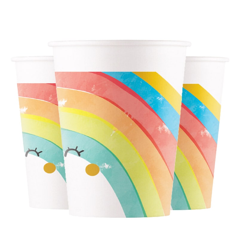 Rainbow Party - Pappmuggar 8-pack