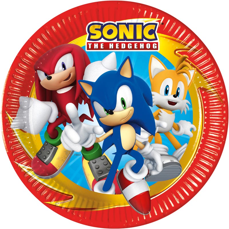 Sonic the Hedgehog - Tallrikar 8-pack