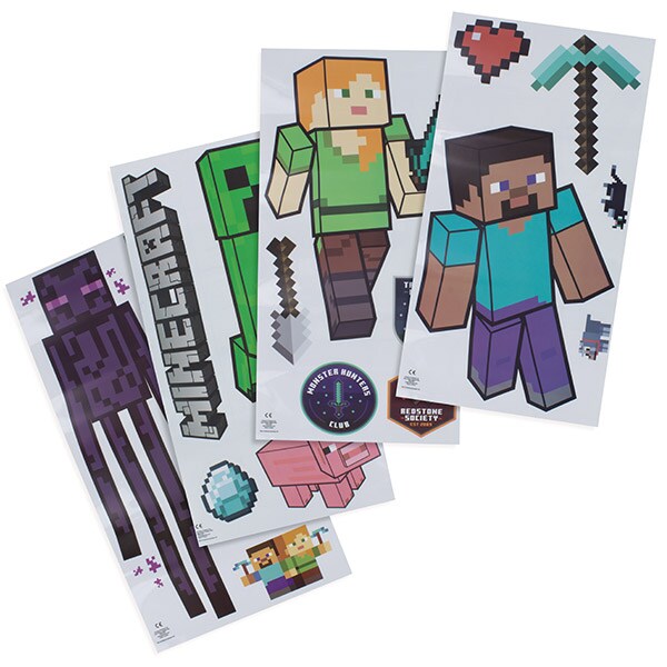 Minecraft - Väggdekaler 20-pack