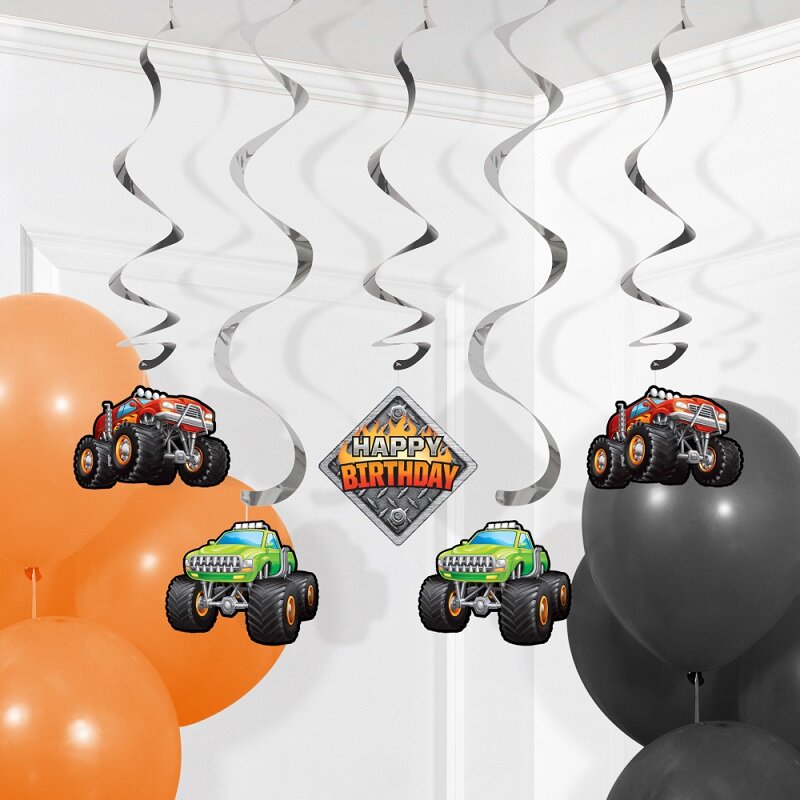 Monster Truck - Hängande dekorationer 5-pack