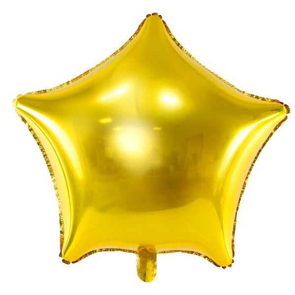 Folieballong Stjärna - Guld 48 cm