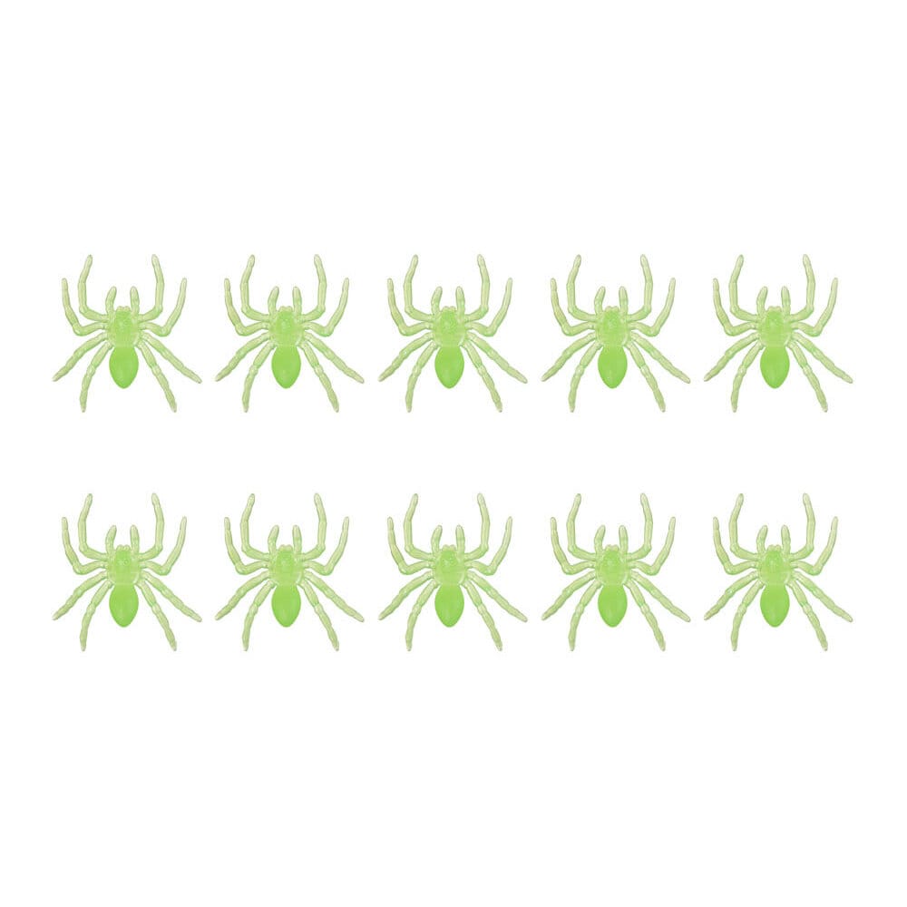 Självlysande Spindlar 10-pack
