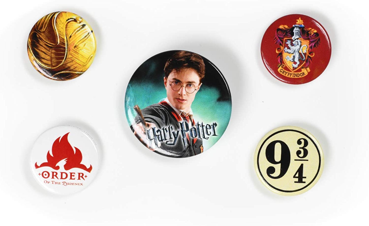 Harry Potter - Knappar Gryffindor 5-pack