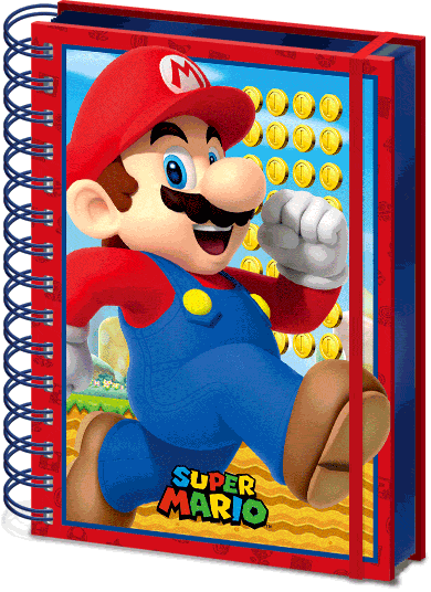 Super Mario Bros - 3D Anteckningsbok Mario