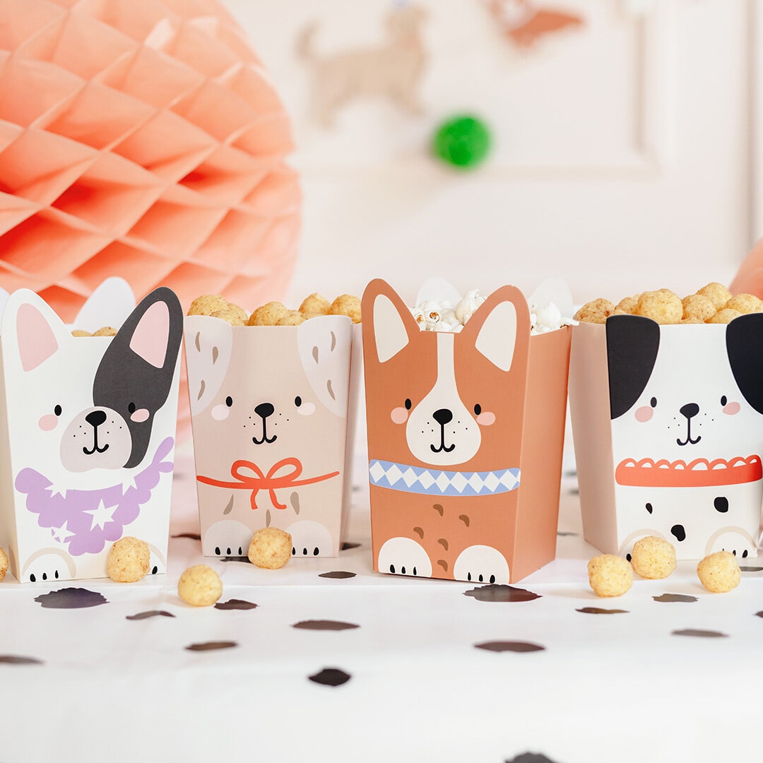 Popcornbägare Söta Hundar 6-pack