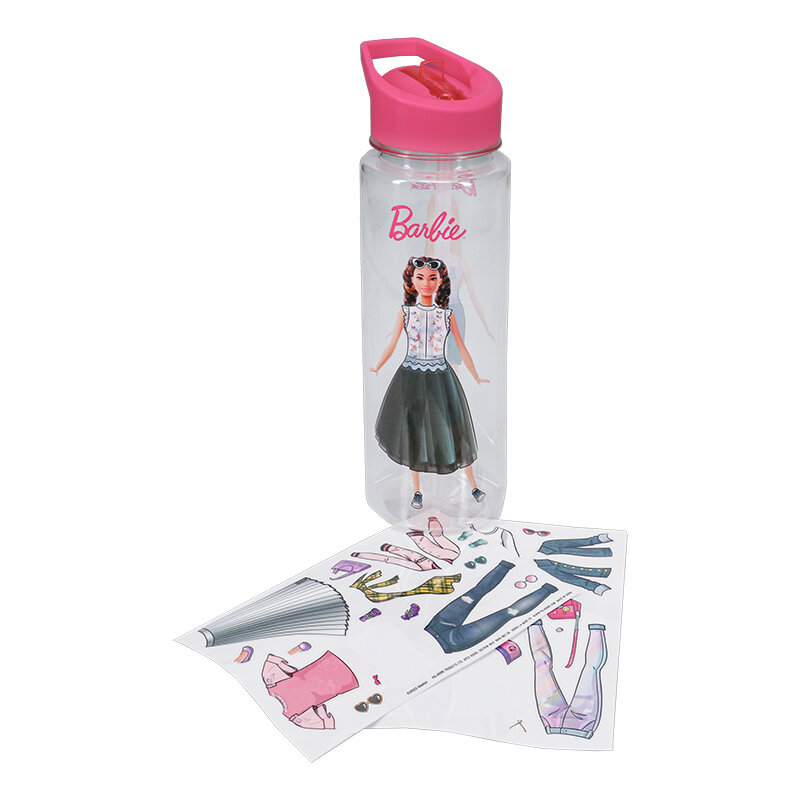 Barbie - Vattenflaska med klistermärken