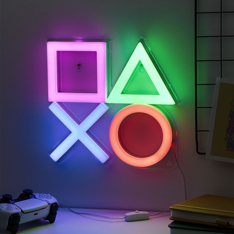 Playstation Neon LED-Vägglampa 25 cm