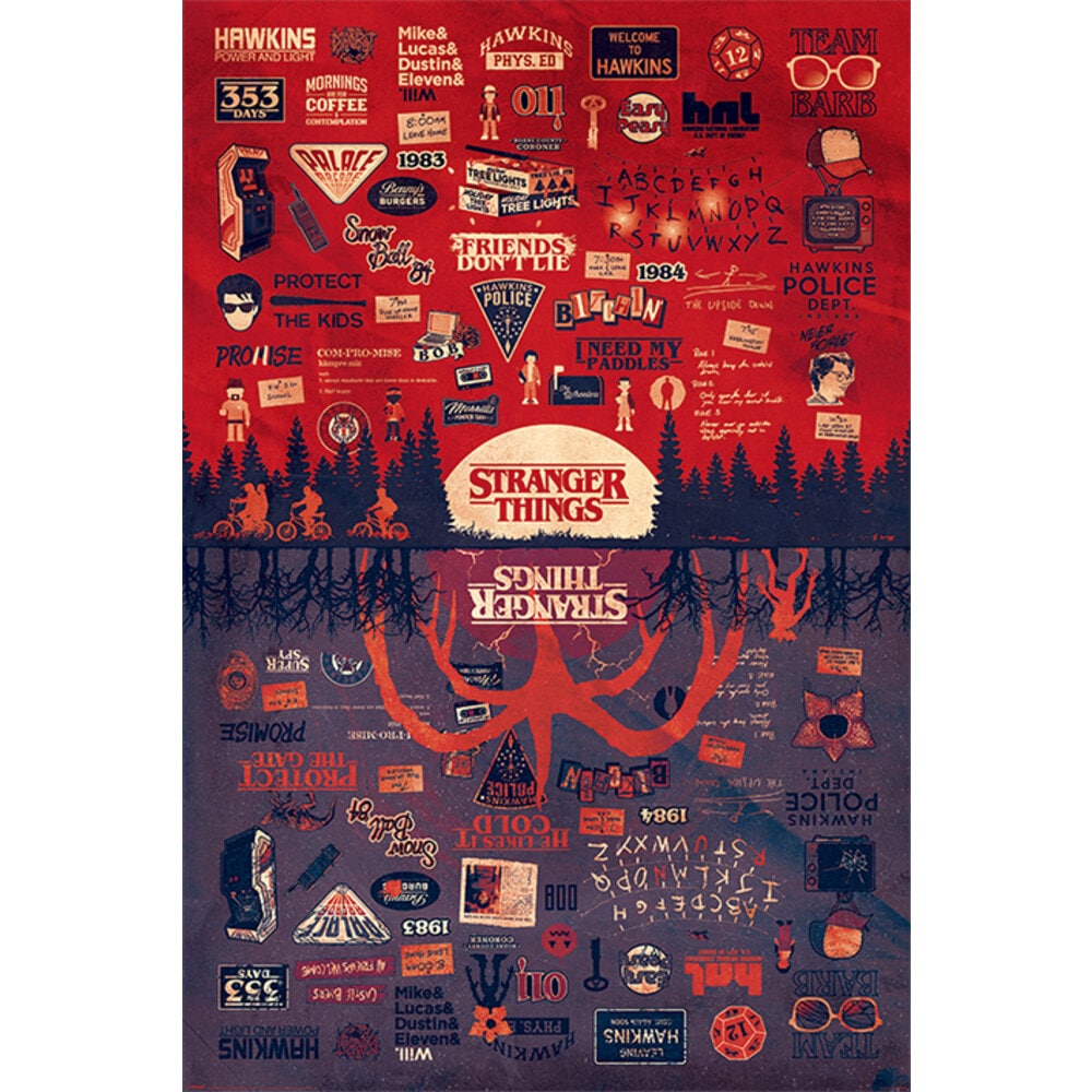 Poster - Stranger Things The Upside Down 61 x 91,5 cm