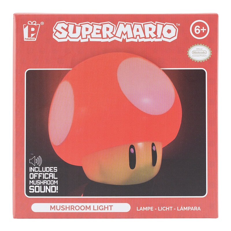 Super Mario - Mushroom Lampa med Ljud