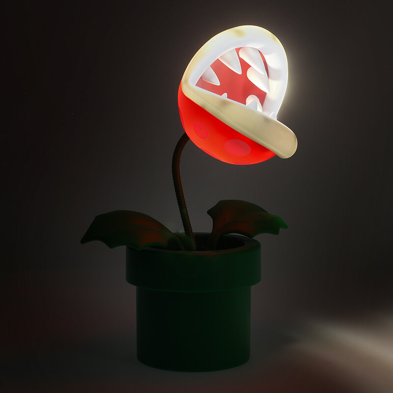 Super Mario Bros - Mini Piranha Plant Ställbar Lampa