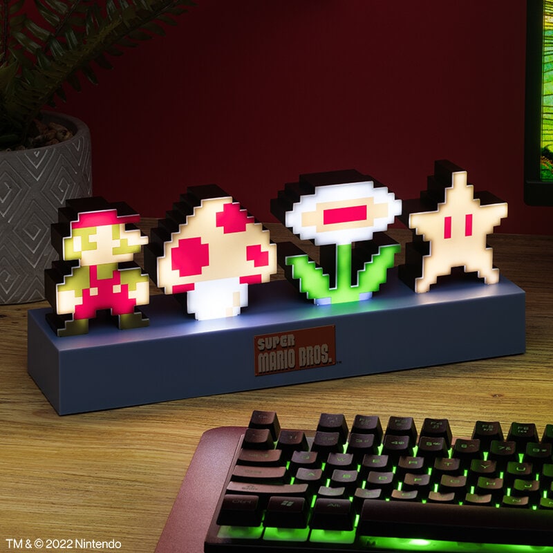 Super Mario Bros - Lampa Retro Icons