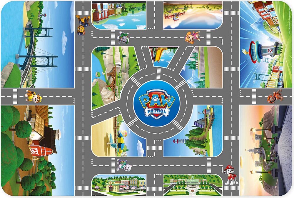 Lekmatta Paw Patrol Stadsliv 75 x 112 cm