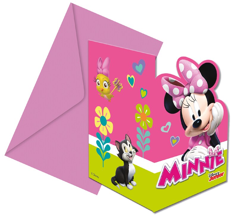 Minnie Happy Helper - Inbjudningskort 6-pack