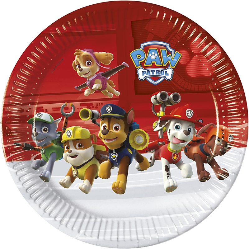 Paw Patrol Ready for Action - Tallrikar 8-pack