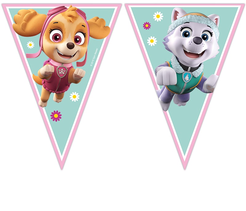 Paw Patrol Skye & Everest - Flaggirlang 230 cm