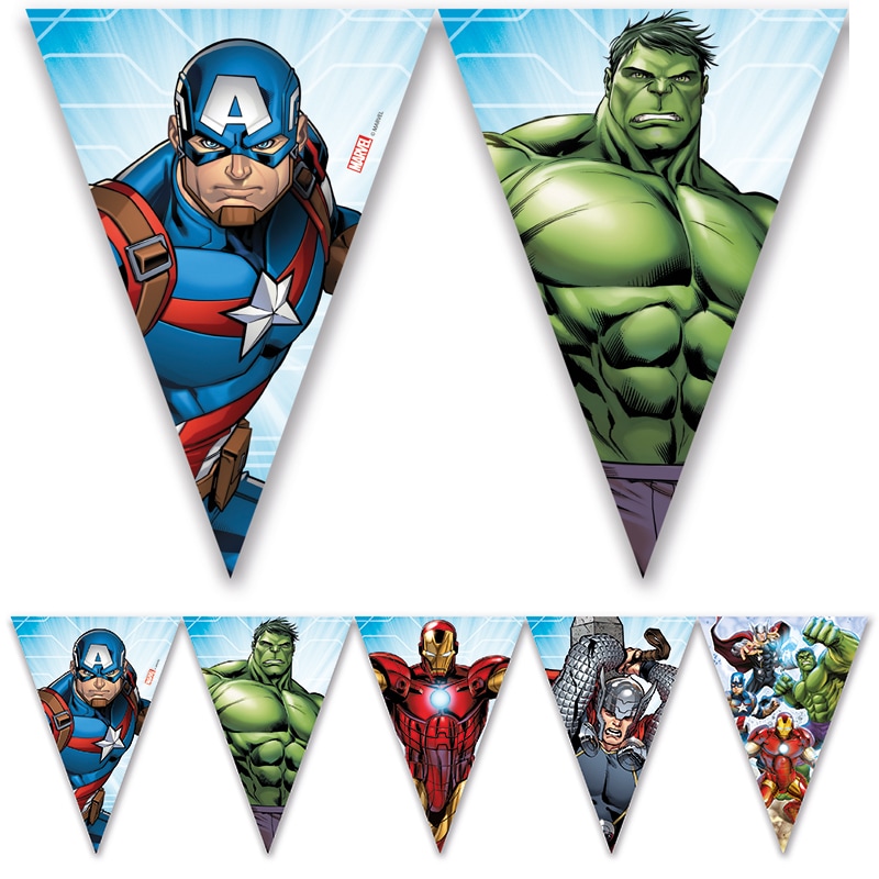 Mighty Avengers - Flaggirlang 230 cm