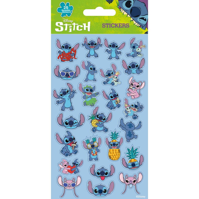 Stitch & Angel Klistermärken 25-pack