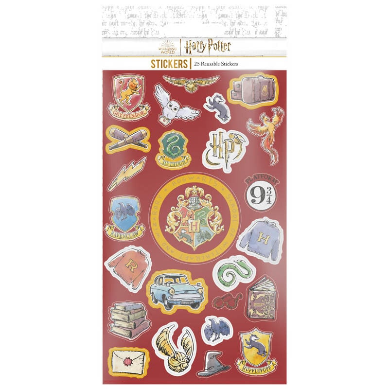 Harry Potter Klistermärken Hogwarts 25-pack