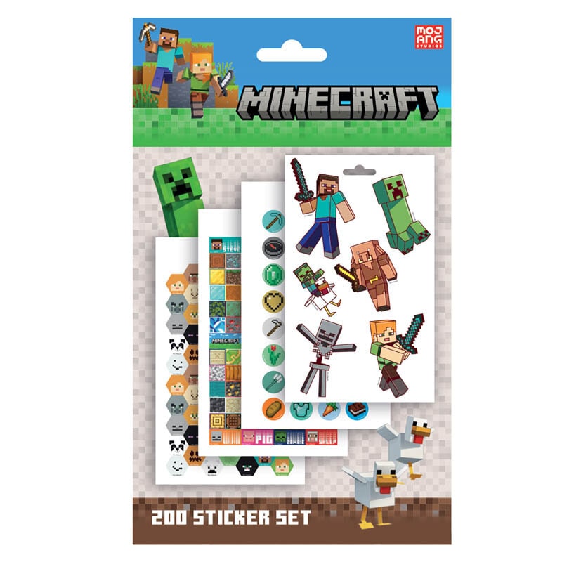 Minecraft Klistermärken 200-pack