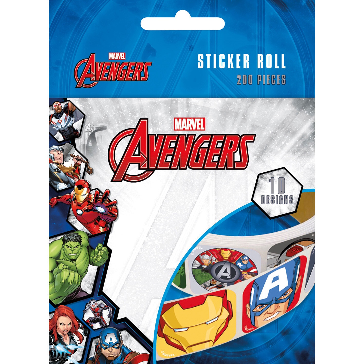Avengers - Klistermärken på rulle 200 st.