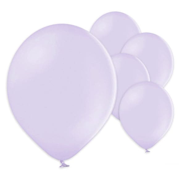Ballonger i ljuslila pastellfärg 50-pack