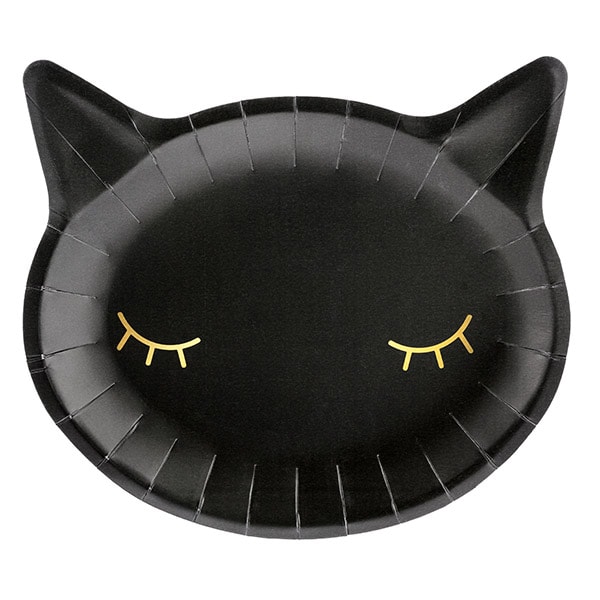 Black Cat Tallrikar 6-pack