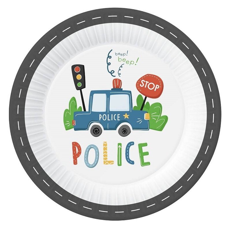 Police - Tallrikar 6-pack