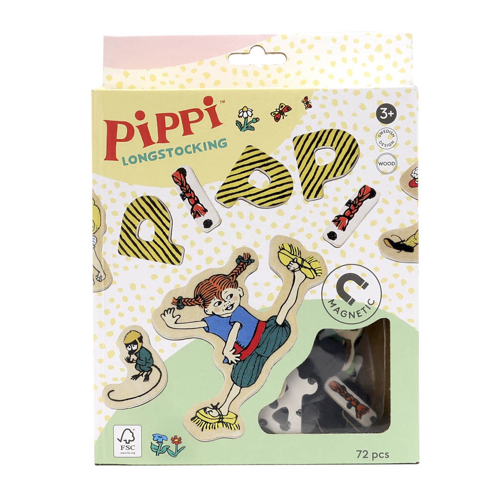 Pippi Långstrump Magnetbokstäver