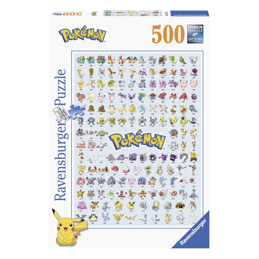 Ravensburger Pussel - Pokémon First Generation 500 bitar