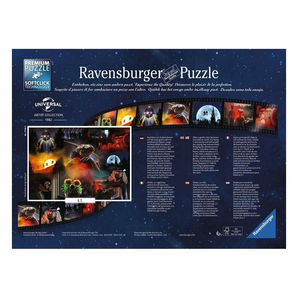Ravensburger Pussel, Universal Collection - E.T. 1000 bitar
