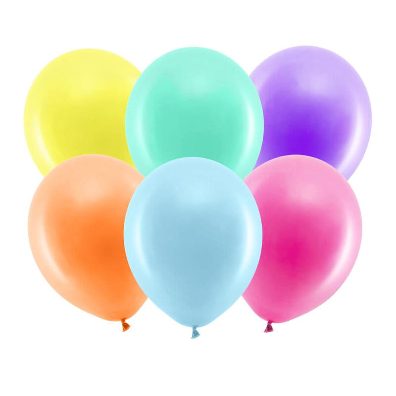 Ballonger - Pastellfärger 23 cm 10-pack