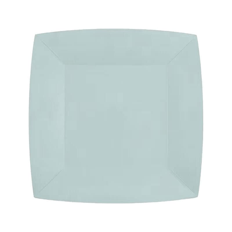 Assietter Fyrkantiga 18 cm - Ljusblå 10-pack